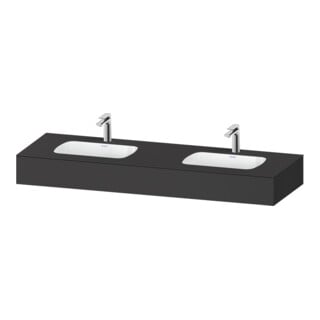 Duravit Einbauwaschtisch-Möbel-Set Qatego 160x55x17cm, m K, 2 A., B bs, m Ü, gra m