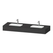 Duravit Einbauwaschtisch-Möbel-Set Qatego 160x55x17cm, m K, 2 A., B bs, m Ü, gra m