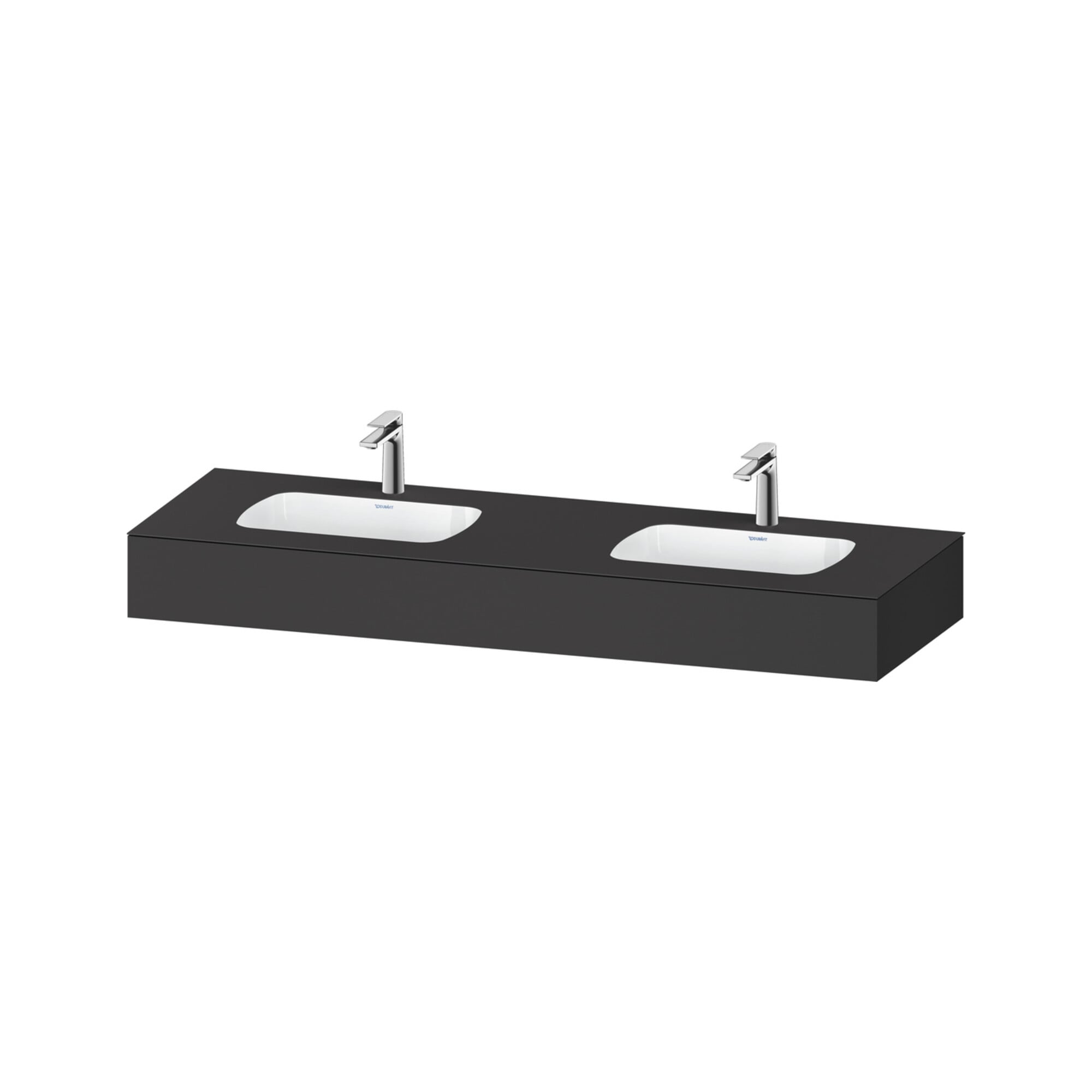 Duravit Einbauwaschtisch-Möbel-Set Qatego 160x55x17cm, m K, 2 A., B bs, m Ü, gra m