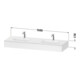 Duravit Einbauwaschtisch-Möbel-Set Qatego 160x55x17cm, m K, 2 A., B bs, m Ü, gra m-3