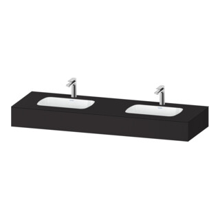 Duravit Einbauwaschtisch-Möbel-Set Qatego 160x55x17cm, m K, 2 A., B bs, m Ü, gra m