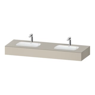 Duravit Einbauwaschtisch-Möbel-Set Qatego 160x55x17cm, m K, 2 A., B bs, m Ü, T m