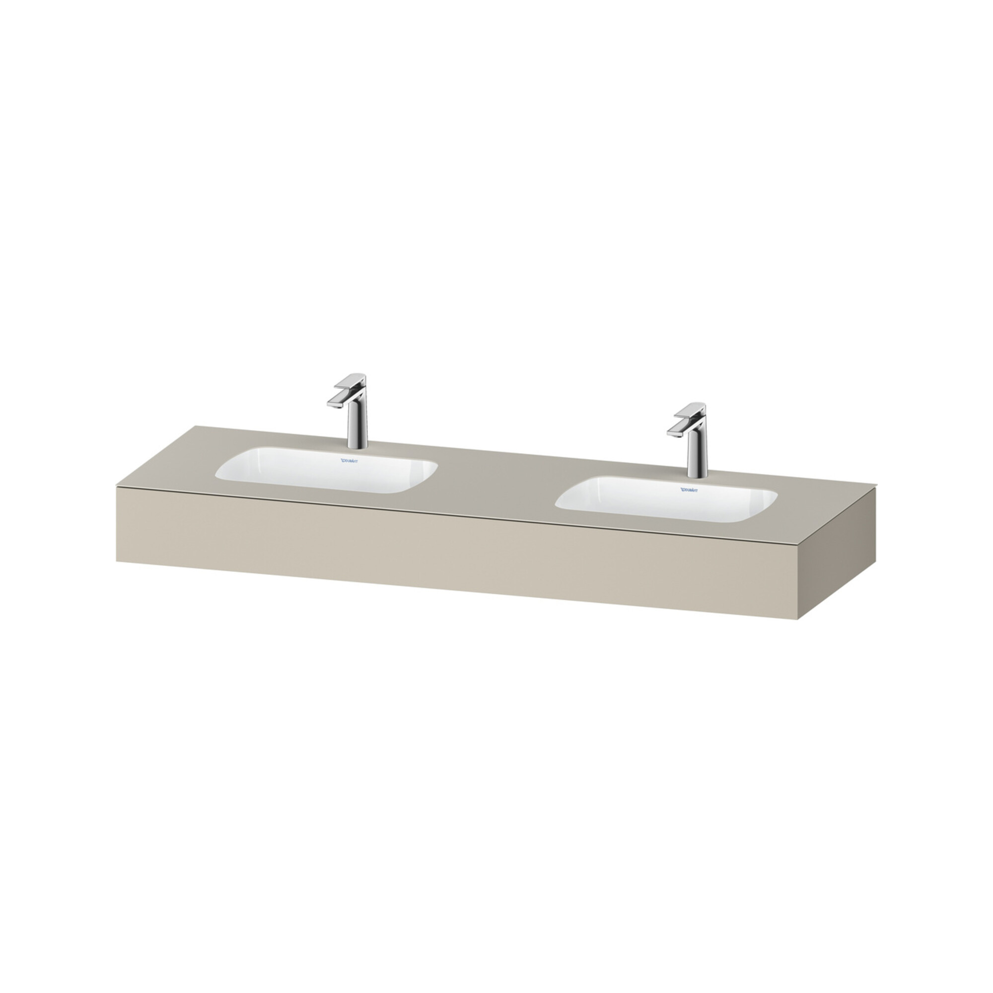 Duravit Einbauwaschtisch-Möbel-Set Qatego 160x55x17cm, m K, 2 A., B bs, m Ü, T m