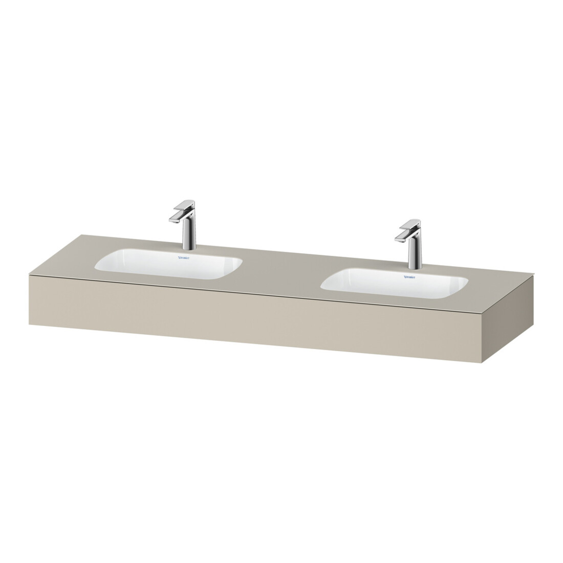 Duravit Einbauwaschtisch-Möbel-Set Qatego 160x55x17cm, m K, 2 A., B bs, m Ü, T m