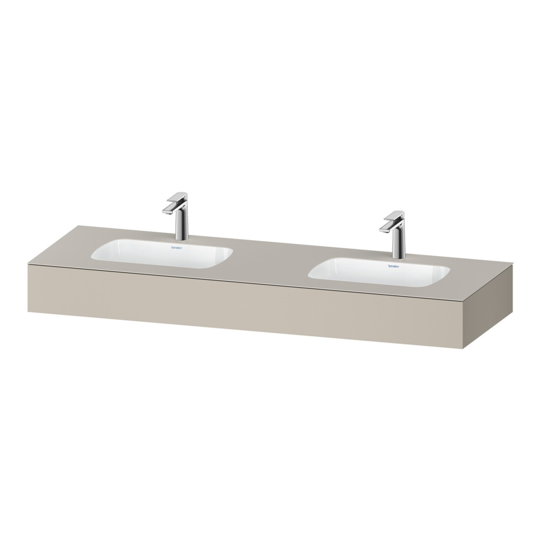 Duravit Einbauwaschtisch-Möbel-Set Qatego 160x55x17cm, m K, 2 A., B bs, m Ü, T ma