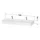 Duravit Einbauwaschtisch-Möbel-Set Qatego 160x55x17cm, m K, 2 A., B bs, m Ü, T ma-3