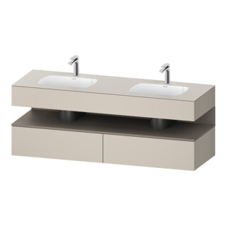 Duravit Einbauwaschtisch-Möbel-Set Qatego 160x55x60cm, Kon-WTU, B, bas. m/tau ma
