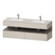 Duravit Einbauwaschtisch-Möbel-Set Qatego 160x55x60cm, Kon-WTU, B, bas. m/tau ma-1