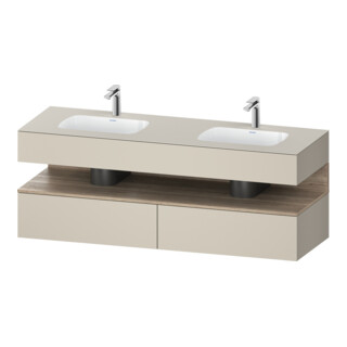 Duravit Einbauwaschtisch-Möbel-Set Qatego 160x55x60cm, Kon-WTU, B, E Ma/t matt