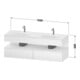 Duravit Einbauwaschtisch-Möbel-Set Qatego 160x55x60cm, Kon-WTU, B, E Marmor/w matt-3
