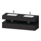 Duravit Einbauwaschtisch-Möbel-Set Qatego 160x55x60cm, Kon-WTU, B, E sw/gra matt-1