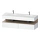 Duravit Einbauwaschtisch-Möbel-Set Qatego 160x55x60cm, Kon-WTU, B, Ei Marmor/w ma-1