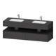 Duravit Einbauwaschtisch-Möbel-Set Qatego 160x55x60cm, Kon-WTU, B, gra m/Gr ma-1
