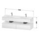 Duravit Einbauwaschtisch-Möbel-Set Qatego 160x55x60cm, Kon-WTU, B, graph m/bas ma