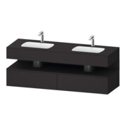 Duravit Einbauwaschtisch-Möbel-Set Qatego 160x55x60cm, Kon-WTU, B, graph matt