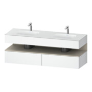 Duravit Einbauwaschtisch-Möbel-Set Qatego 160x55x60cm, Kon-WTU, B, T matt/weiß ma