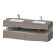 Duravit Einbauwaschtisch-Möbel-Set Qatego 160x55x60cm, Kon-WTU, B, Tau m/bas ma-1