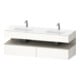 Duravit Einbauwaschtisch-Möbel-Set Qatego 160x55x60cm, Kon-WTU, B, Tau matt/we hgl-1
