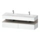 Duravit Einbauwaschtisch-Möbel-Set Qatego 160x55x60cm, Kon-WTU, B, Tau matt/we ma-1