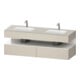 Duravit Einbauwaschtisch-Möbel-Set Qatego 160x55x60cm, Kon-WTU, B, w g/tau matt-1