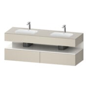 Duravit Einbauwaschtisch-Möbel-Set Qatego 160x55x60cm, Kon-WTU, B, w g/tau matt