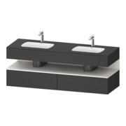 Duravit Einbauwaschtisch-Möbel-Set Qatego 160x55x60cm, Kon-WTU, B, w m/Gr ma