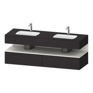 Duravit Einbauwaschtisch-Möbel-Set Qatego 160x55x60cm, Kon-WTU, B, w m/Gr matt