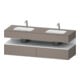 Duravit Einbauwaschtisch-Möbel-Set Qatego 160x55x60cm, Kon-WTU, B, we m/bas ma-1
