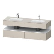 Duravit Einbauwaschtisch-Möbel-Set Qatego 160x55x60cm, Kon-WTU, B, we m/tau ma