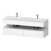 Duravit Einbauwaschtisch-Möbel-Set Qatego 160x55x60cm, Kon-WTU, B, we matt/weiß ma