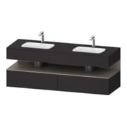 Duravit Einbauwaschtisch-Möbel-Set Qatego 160x55x60cm, Kon-WTU, bas. m/Grap matt