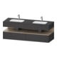 Duravit Einbauwaschtisch-Möbel-Set Qatego 160x55x60cm, Kon-WTU, Ei Marmo/Gra ma-1