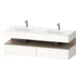 Duravit Einbauwaschtisch-Möbel-Set Qatego 160x55x60cm, Kon-WTU, Ei Marmor/w hgl-1