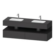 Duravit Einbauwaschtisch-Möbel-Set Qatego 160x55x60cm, Kon-WTU, gra m/Gr ma