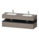 Duravit Einbauwaschtisch-Möbel-Set Qatego 160x55x60cm, Kon-WTU, graph m/bas ma-1