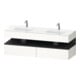 Duravit Einbauwaschtisch-Möbel-Set Qatego 160x55x60cm, Kon-WTU, graph matt/we hgl-1