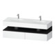 Duravit Einbauwaschtisch-Möbel-Set Qatego 160x55x60cm, Kon-WTU, graph matt/weiß ma-1