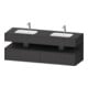 Duravit Einbauwaschtisch-Möbel-Set Qatego 160x55x60cm, Kon-WTU, Nischenb, graph ma-1