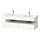 Duravit Einbauwaschtisch-Möbel-Set Qatego 160x55x60cm, Kon-WTU, Nischenb, we hgl-1