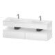 Duravit Einbauwaschtisch-Möbel-Set Qatego 160x55x60cm, Kon-WTU, Nischenb, we ma-1