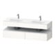 Duravit Einbauwaschtisch-Möbel-Set Qatego 160x55x60cm, Kon-WTU, we matt/we hgl-1