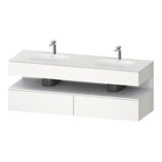 Duravit Einbauwaschtisch-Möbel-Set Qatego 160x55x60cm, Kon-WTU, we matt/we matt
