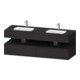 Duravit Einbauwaschtisch-Möbel-Set Qatego 160x55x60cm, Konsolen-Waschtischunterbau, graph matt-1