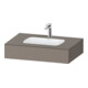 Duravit Einbauwaschtisch-Möbel-Set Qatego 80x55x17cm, ba m, m K, 1 Ausschn, m ÜL-1