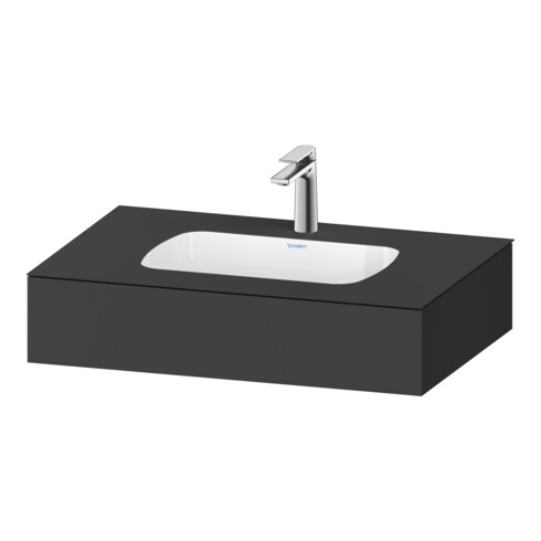 Duravit Einbauwaschtisch-Möbel-Set Qatego 80x55x17cm, gra m, m K, 1 Ausschn, m ÜL