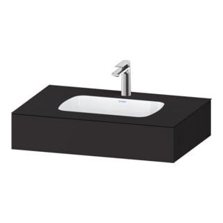 Duravit Einbauwaschtisch-Möbel-Set Qatego 80x55x17cm, gra m, m K, 1 Ausschn, m ÜL