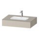 Duravit Einbauwaschtisch-Möbel-Set Qatego 80x55x17cm, T m, m Kons, 1 Ausschn, m ÜL-1