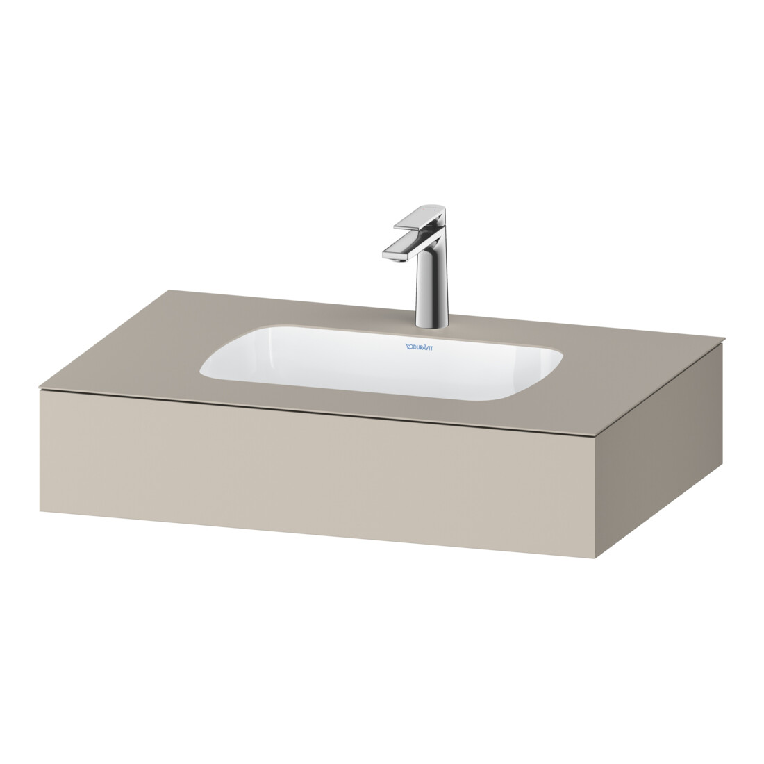 Duravit Einbauwaschtisch-Möbel-Set Qatego 80x55x17cm, T m, m Kons, 1 Ausschn, m ÜL