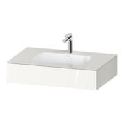 Duravit Einbauwaschtisch-Möbel-Set Qatego 80x55x17cm, w g, m Kons, 1 Ausschn, m ÜL