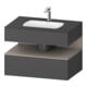 Duravit Einbauwaschtisch-Möbel-Set Qatego 80x55x60cm, ba m/Gr m, Kon-WTU, Nischenb-1
